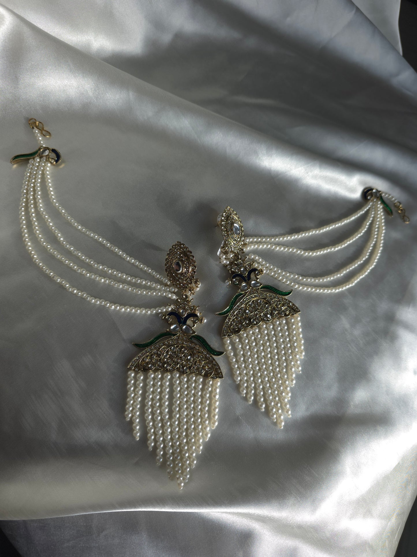 Mehrunisa Pearl Cascade Drops