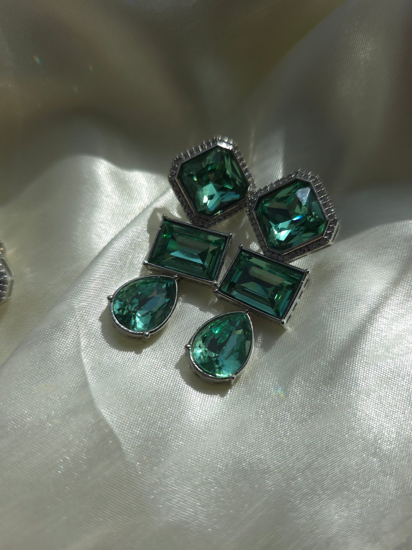 Khadija Crystal Drop Earrings