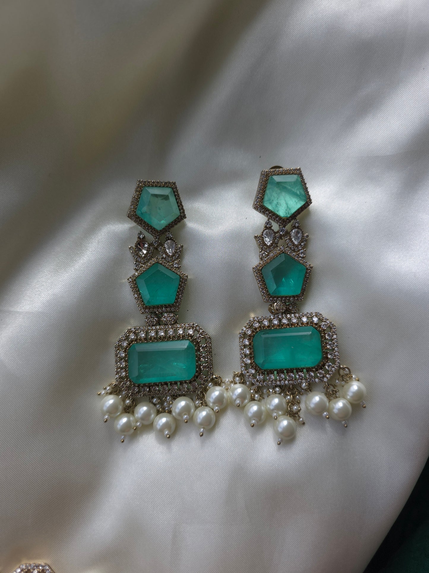 Mint Royale Chandelier Earrings