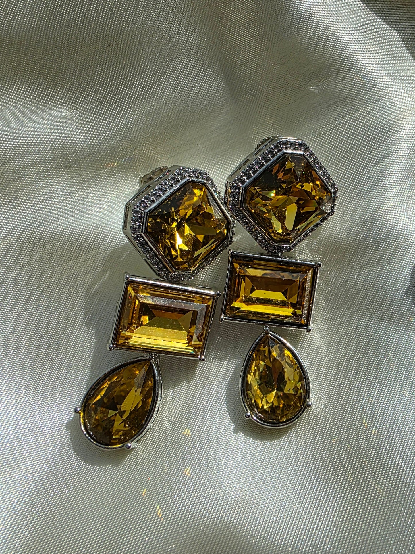Noora Crystal Drop Earrings