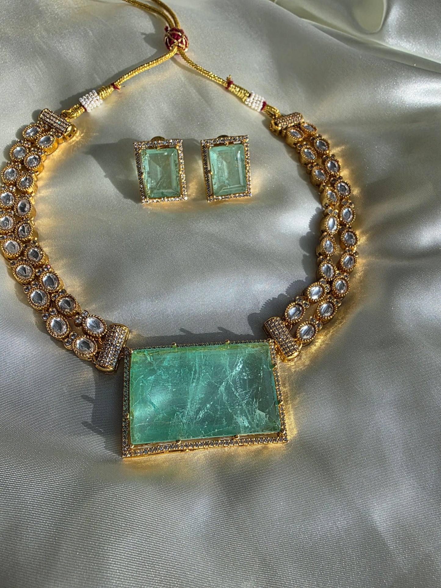 Khanoor Shehzadi Mint Regal Set