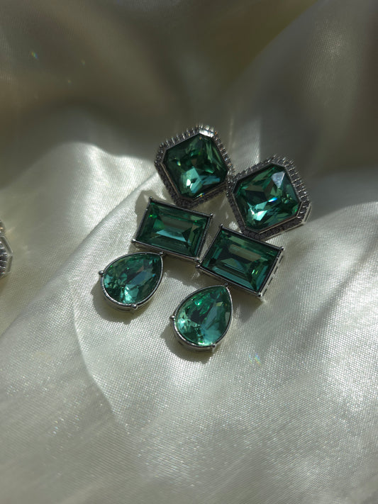 Khadija Crystal Drop Earrings