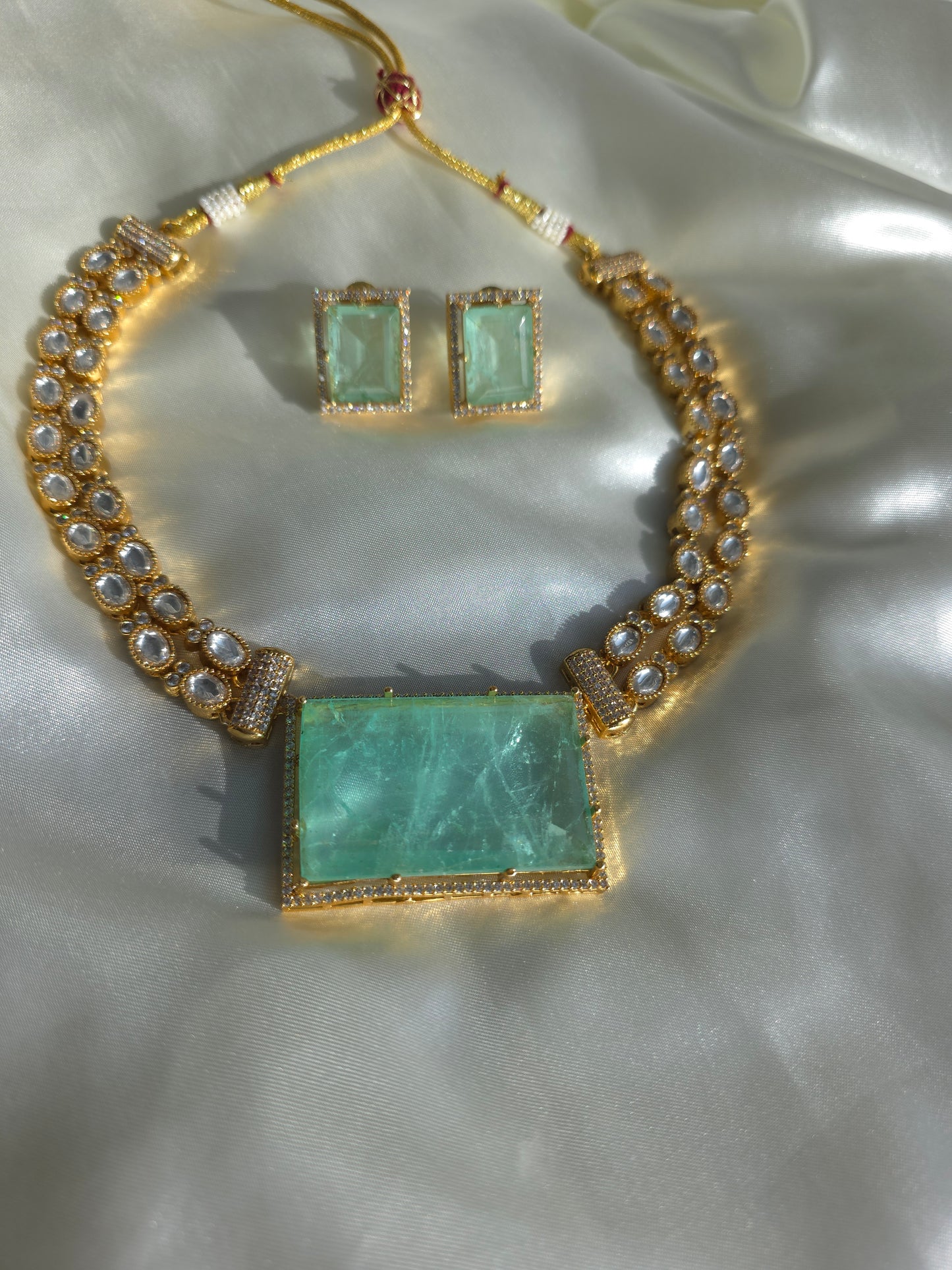 Khanoor Shehzadi Mint Regal Set