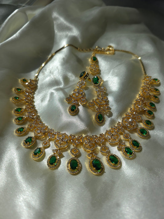 Zarmina Emerald Glow Set