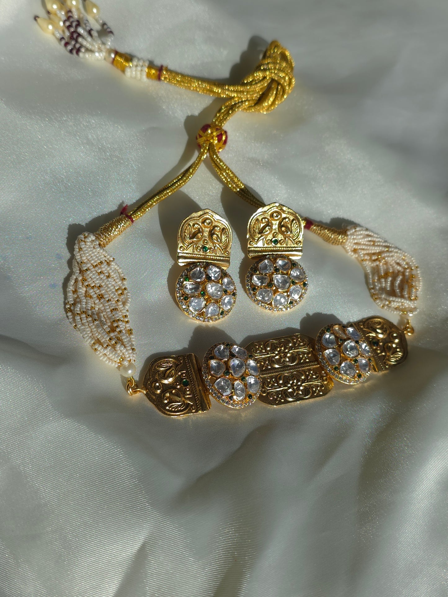 Heritage Gold Moissanite & Polki Statement Set