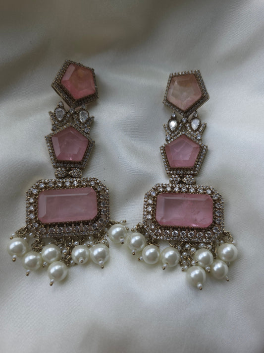 Blush Royale Chandelier Earrings