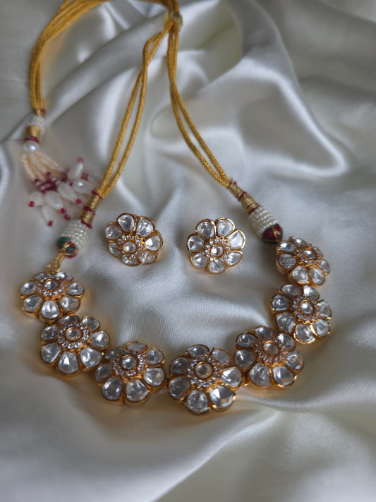 Khanoor Flora Polki Set