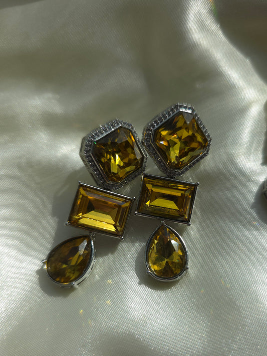 Noora Crystal Drop Earrings