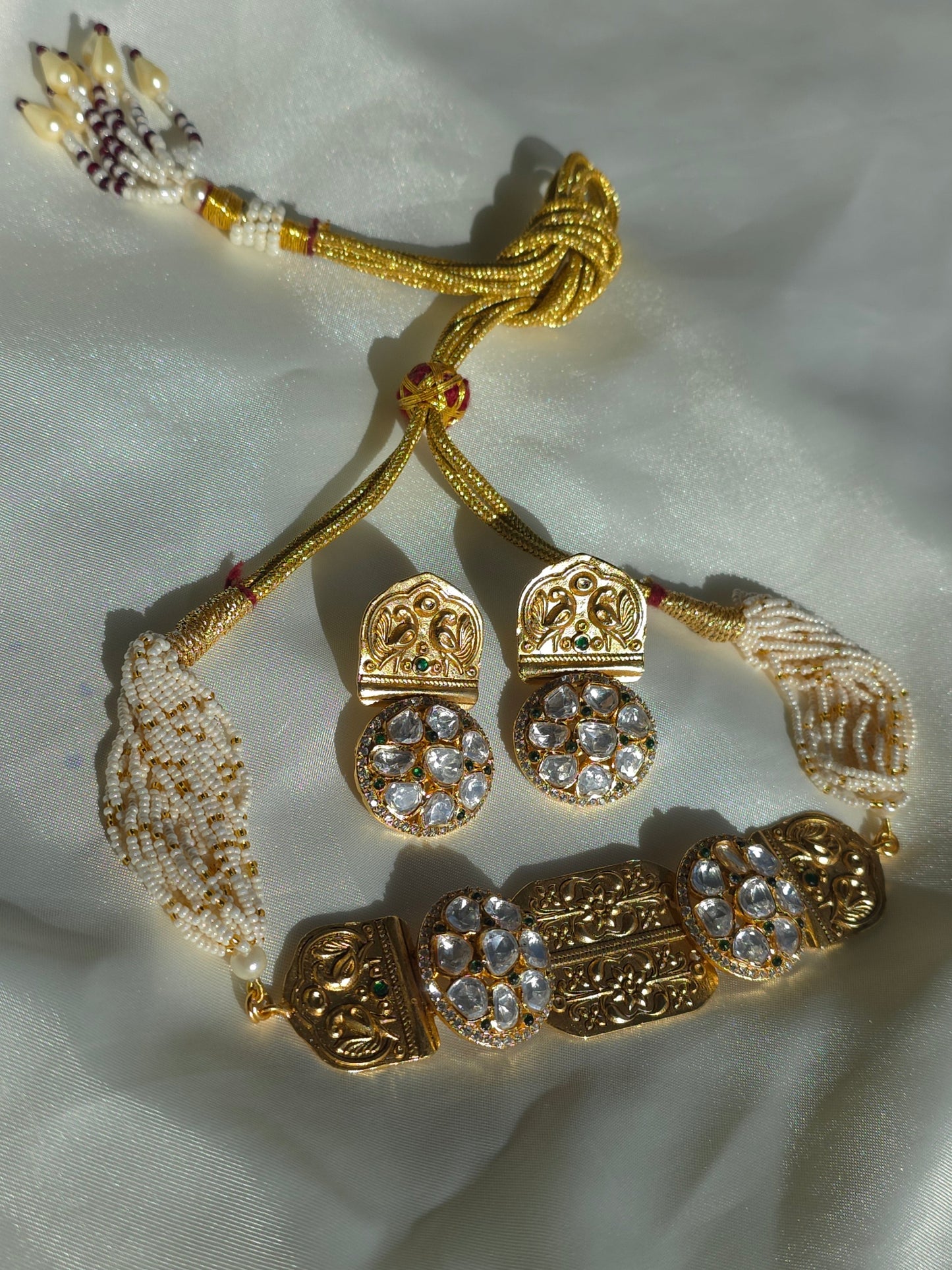 Heritage Gold Moissanite & Polki Statement Set