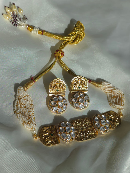Heritage Gold Moissanite & Polki Statement Set