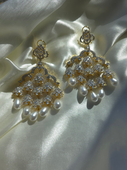 Noorie Pearl Drops-Gold